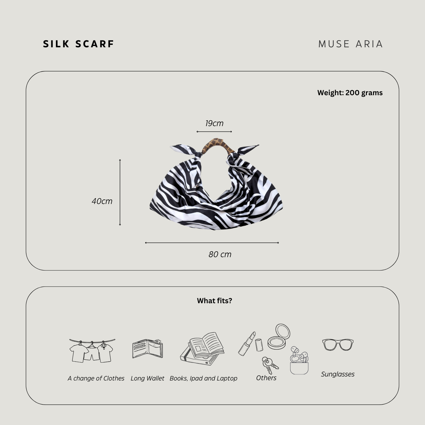 Silk Scarf Tote Beach Bag