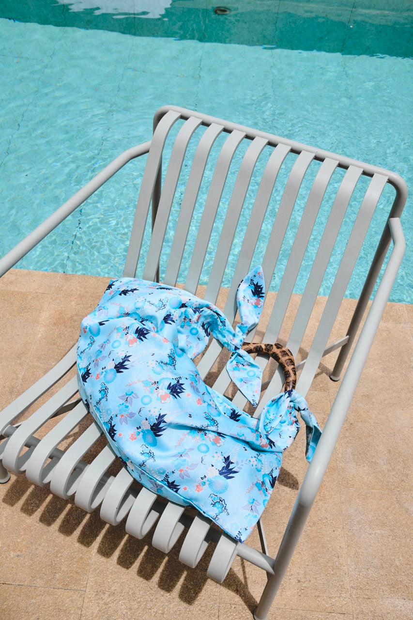 Blue Floral Print