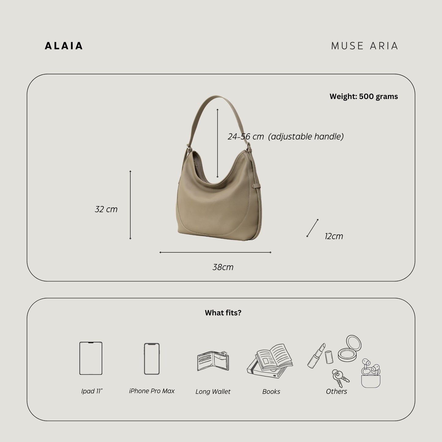 Alaia Hobo Shoulder Bag