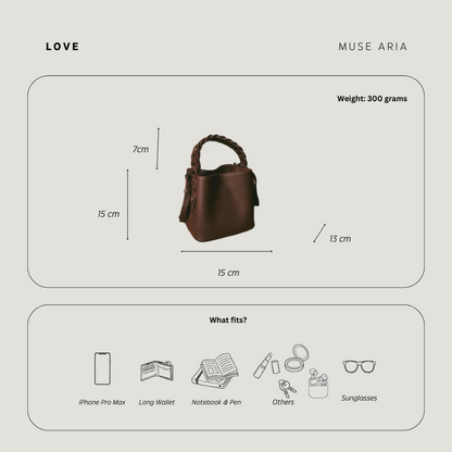 The Love Bucket Bag - Braid Handle