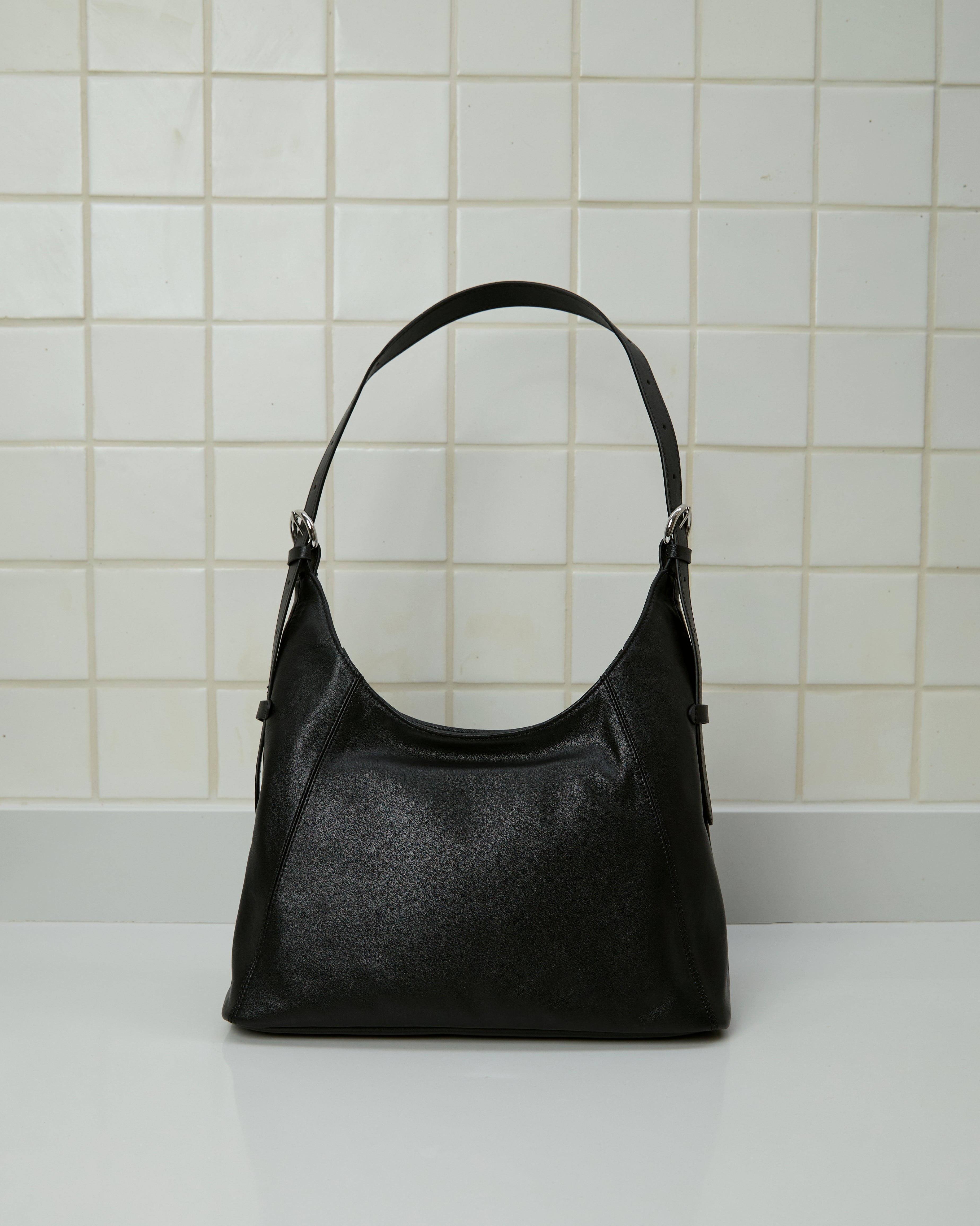 Lana Leather Shoulder Bag, Adjustable | Muse Aria