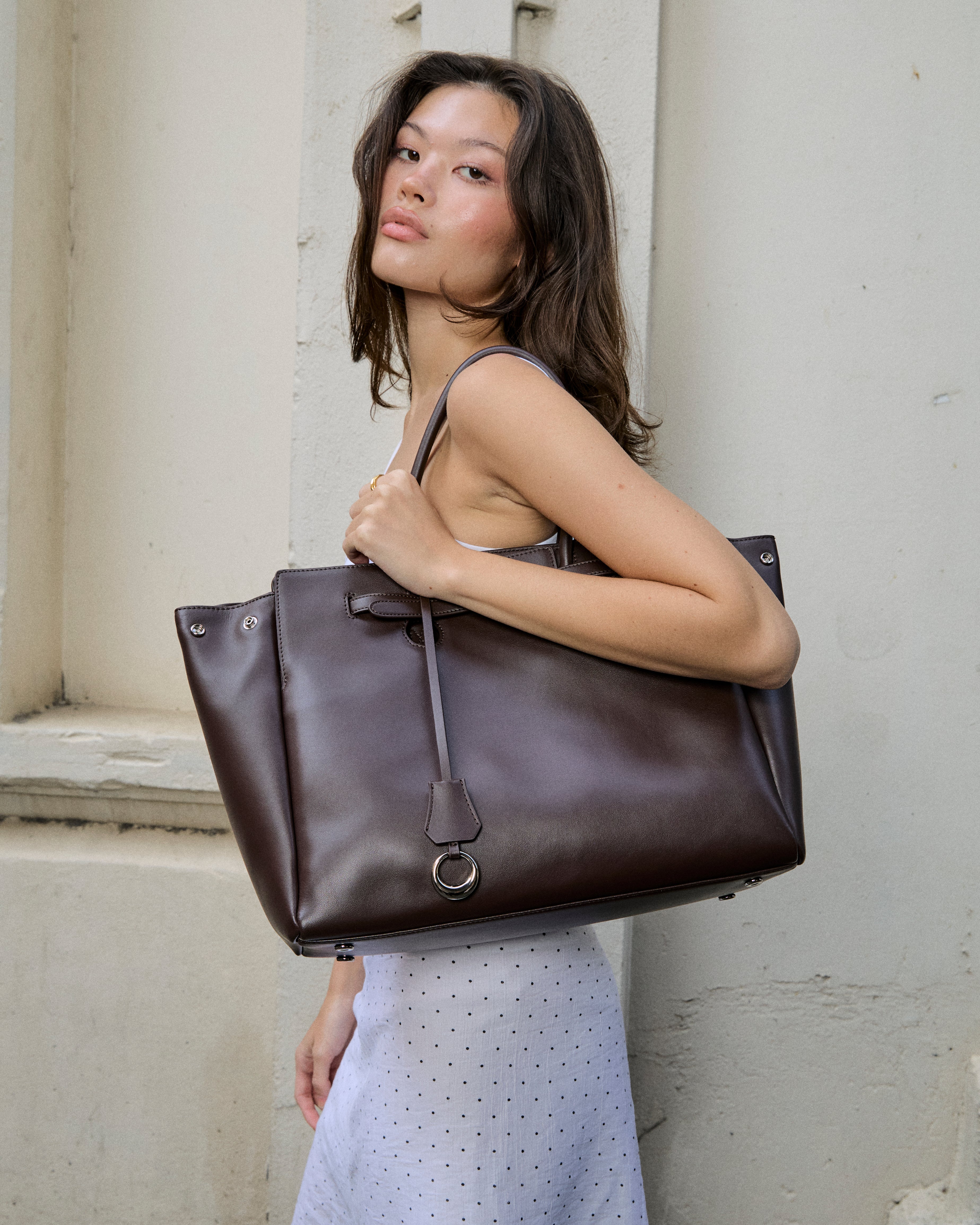 Mars 2.0 Large Leather Top Handle Bag | Muse Aria